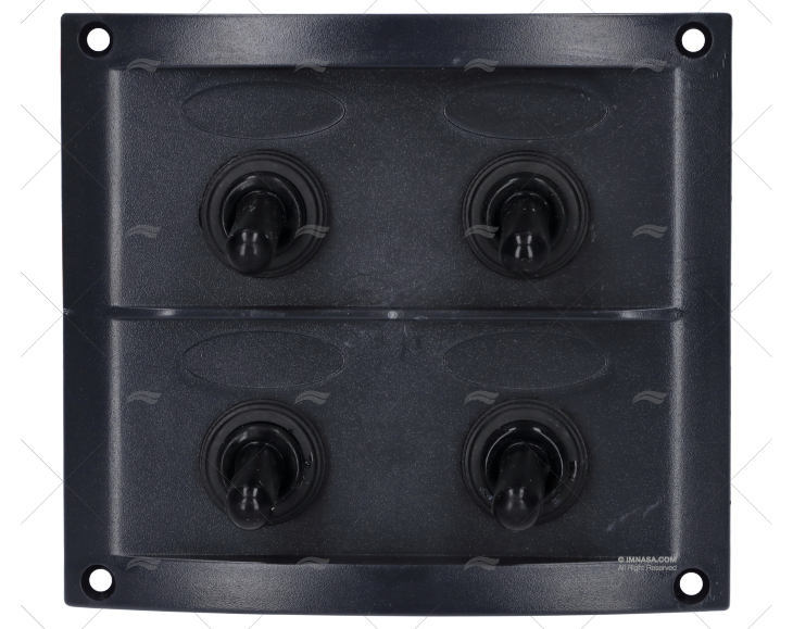 PAINEL ELÉCTRICO 4 BOTÕES 4-1/4" PRETO