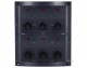 PANEL ELECTRICO 6 BOTONES 4-1/4" NEGRO CON LEDS