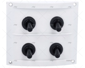 PANNELLO ELETTRICO 4 BOTTONI 4-1/4" BIANCO