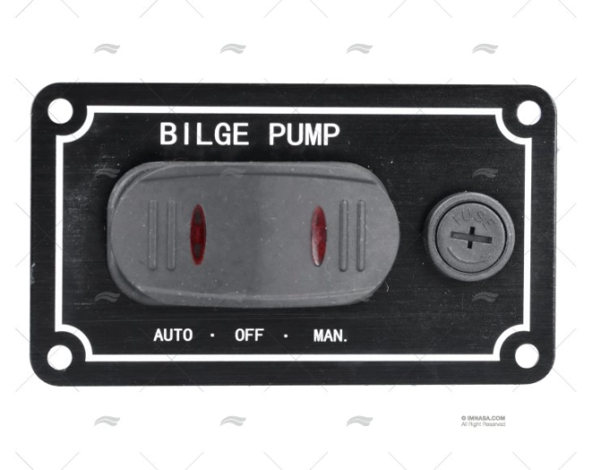 PAINEL ELÉCTRICO 1 BOTÕES 3-1/2" PRETO