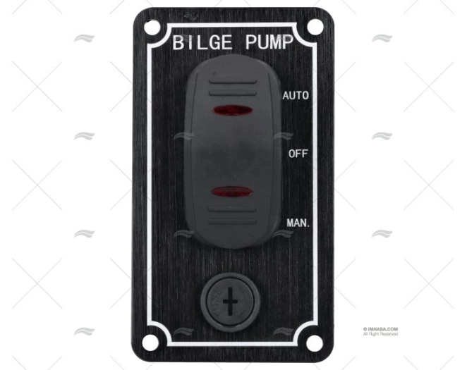 SWITCH PANEL 1 ELEMENT 3-1/2' BLACK