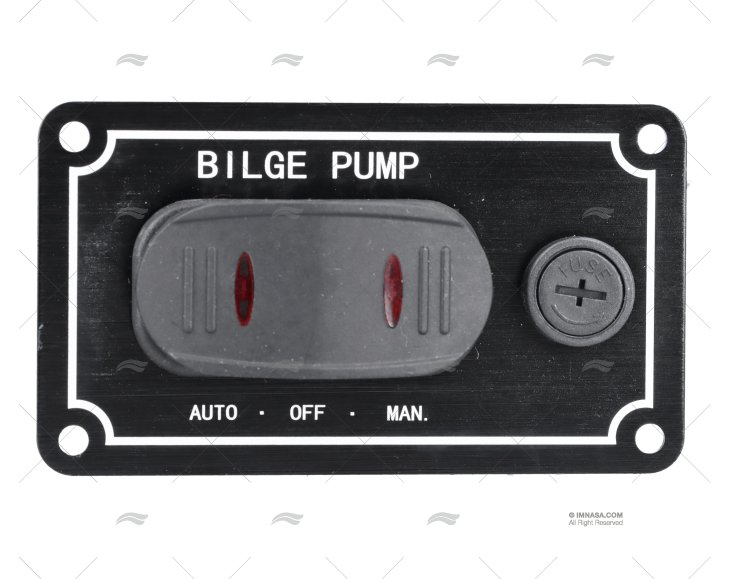 PAINEL ELÉCTRICO 1 BOTÕES 3-1/2" PRETO