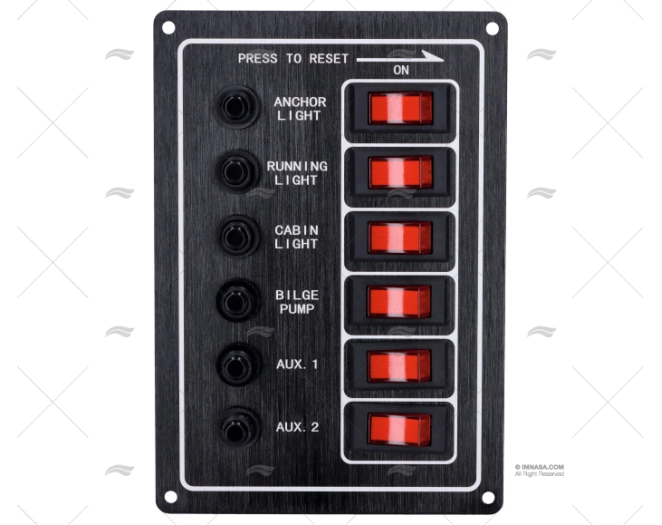 PAINEL CONTROLO INTERRUPTOR.ILUMINAÇÃO E DESCONECTADO