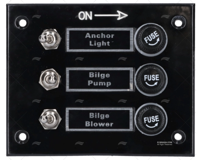 PAINEL INTERRUPTOR C/INTERR. E 3 FUSÍVEIS