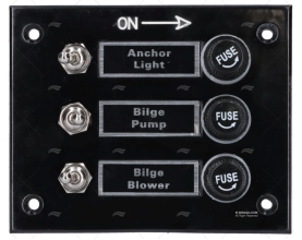 PAINEL INTERRUPTOR C/INTERR. E 3 FUSÍVEIS