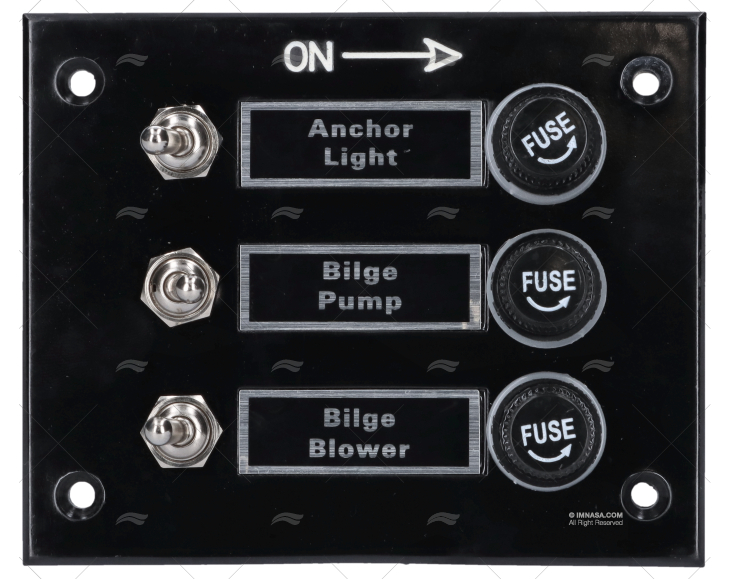 PAINEL INTERRUPTOR C/INTERR. E 3 FUSÍVEIS