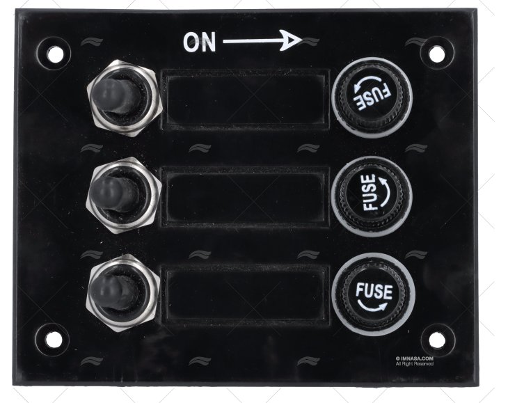 SWITCH PANEL 3P 12/24V 114x92x35mm