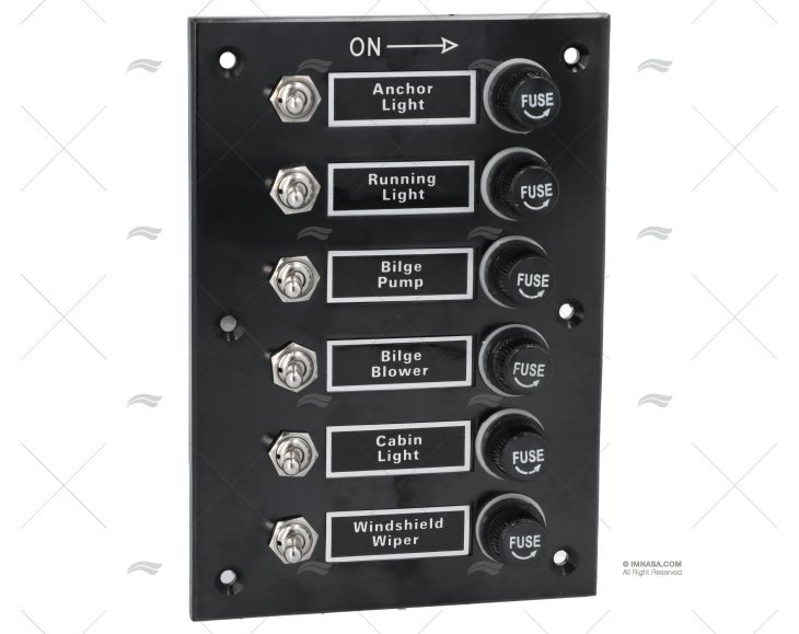 PAINEL INTERRUPTOR C/INTERR. E 6 FUSÍVEIS
