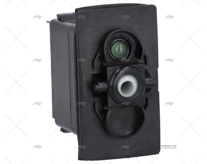 PULSADOR LIGA/DESLIGA 12V VERDE UNIPOLAR CC CARLINGSWITCH