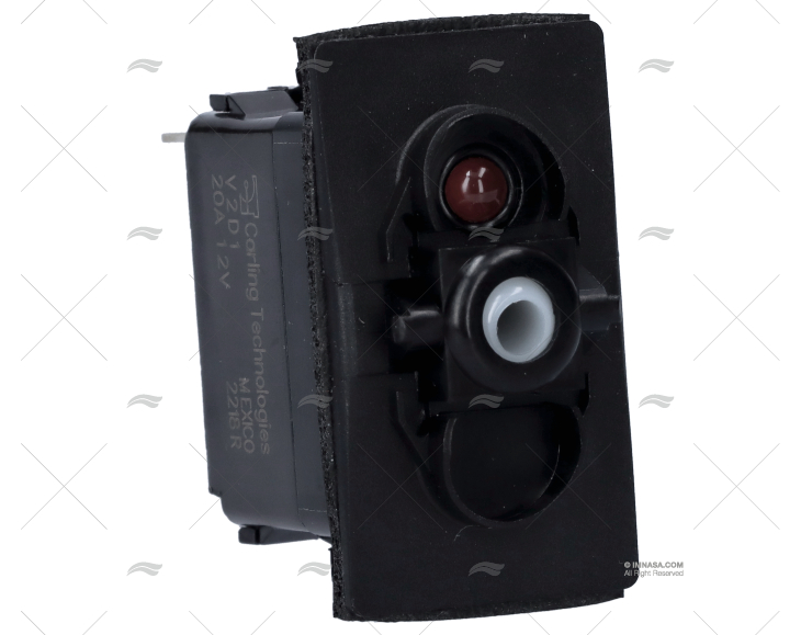 PULSADOR ON/OFF 12V VERMELHO UNIPOLAR CC CARLINGSWITCH