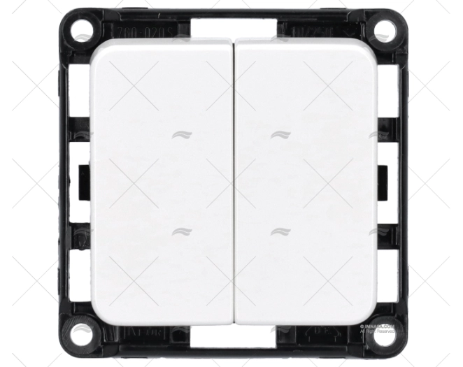 INTERRUPTOR DOBLE BLANCO