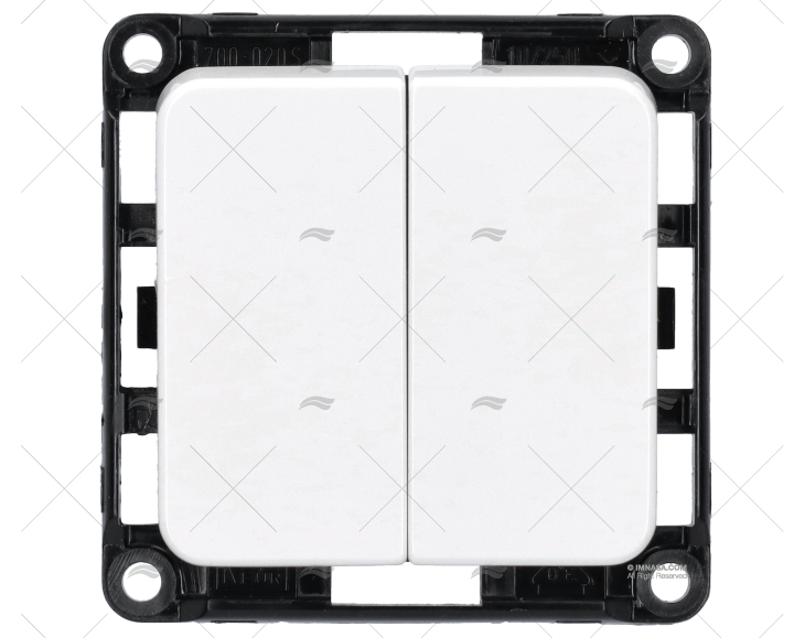 INTERRUTTORE DOPPIO BIANCO