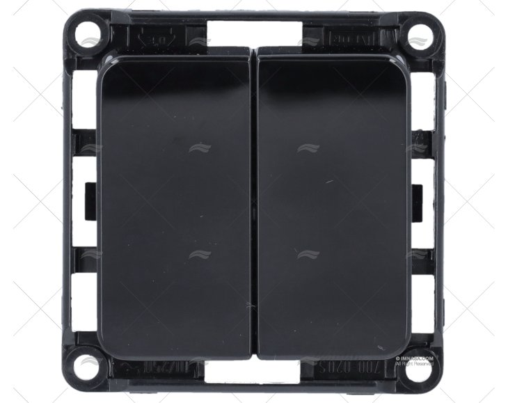 INTERRUPTOR DUPLO PRETO