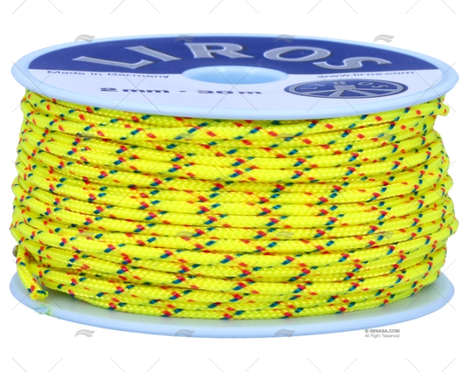 BOBINA MAGIC SPEED AMARELA 2mm 30m LIROS