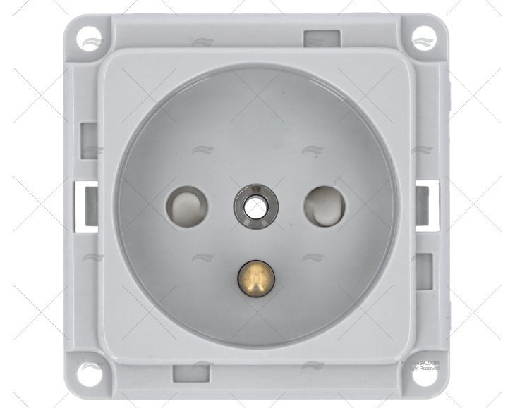 PRESA SENZA COPERCHIO 3 CONNESSIONI GRIGIO