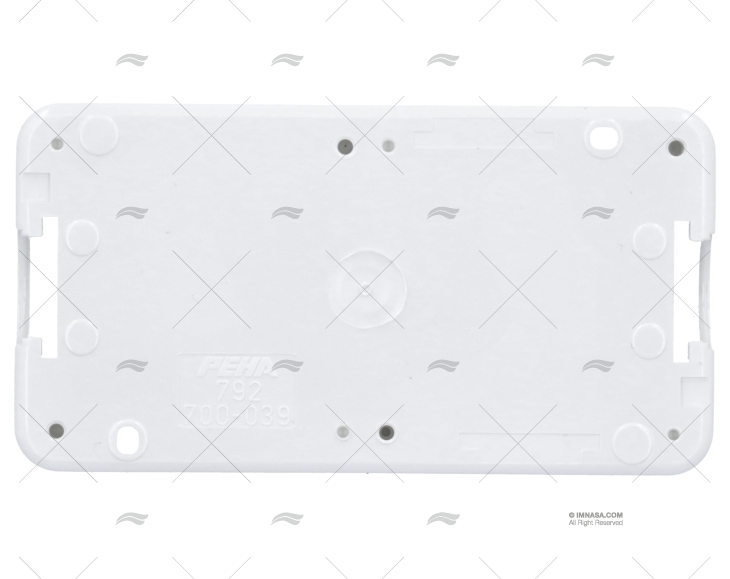 ZOCCOLO 37mm BIANCO 2 ELEMENTI
