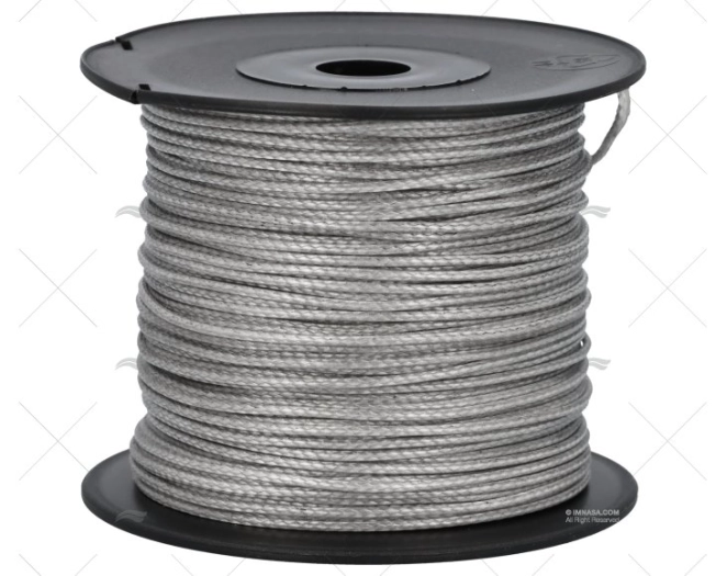 CORDAGE LIROS D-PRO  1,5MM GRIS/ROULEAU