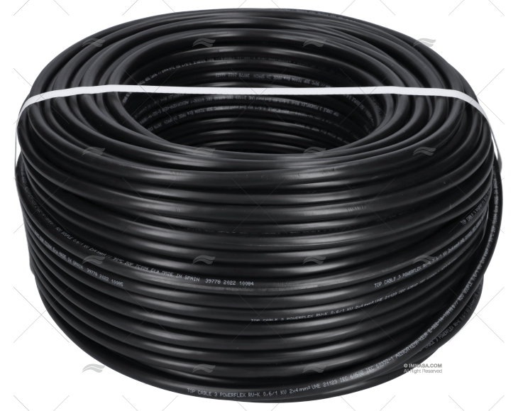 CABLE RV-K 0,6/1 KV 2X4   / 100 MTS