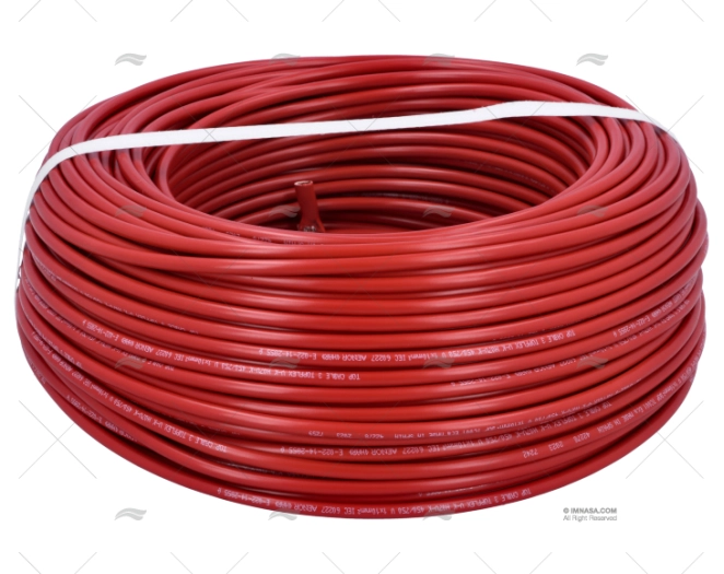 CABO H05V/H07V 10    VERMELHO  10mm2 100m