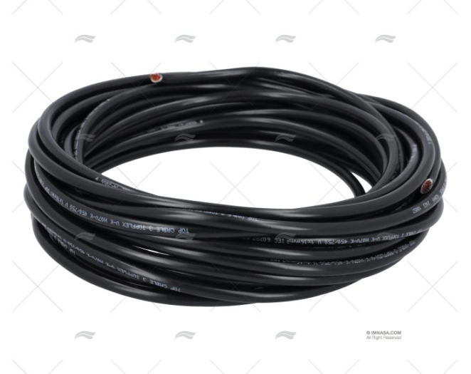 CABLE H05V/H07V 16  NOIR/ 12Mts 16mm2