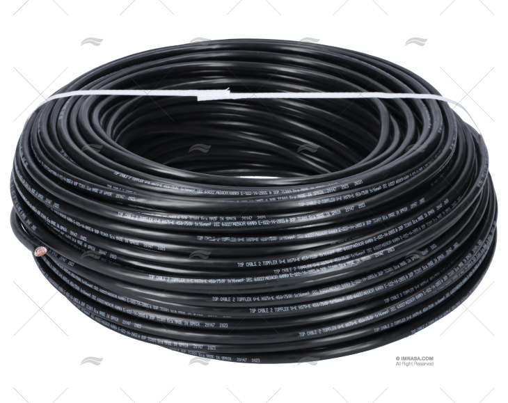 CABLE H05V/H07V 16  BLACK/ 100Mts 16mm3