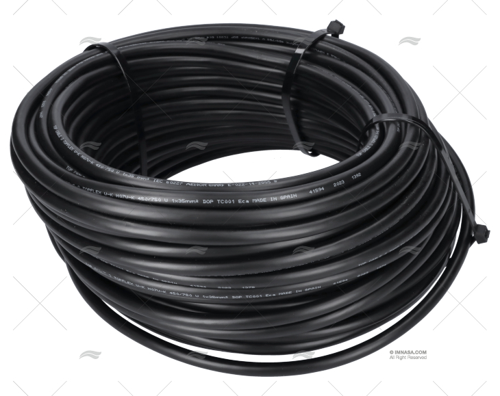 CABLE H05V/H07V 70    NEGRO        50m