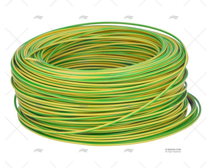 CAVO H05V/H07V  0.75 GIALLO-VERDE 100m