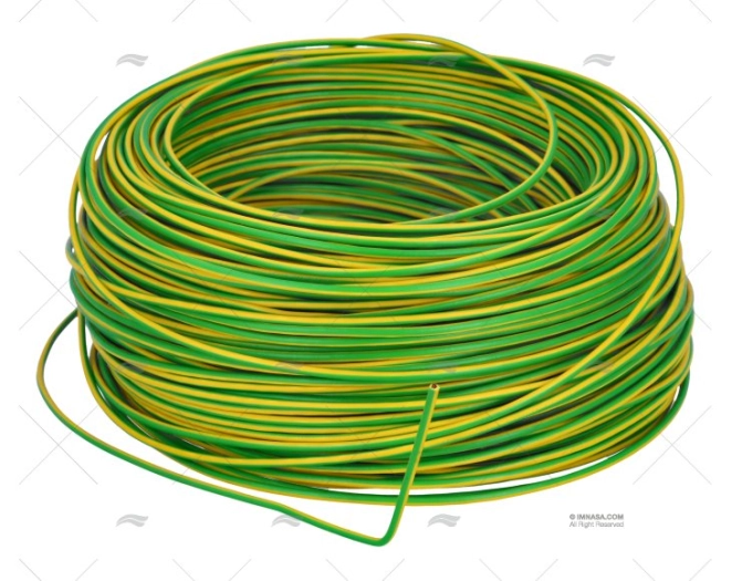 CABLE H05V/H07V 1 JEUNE-VERTE  100m
