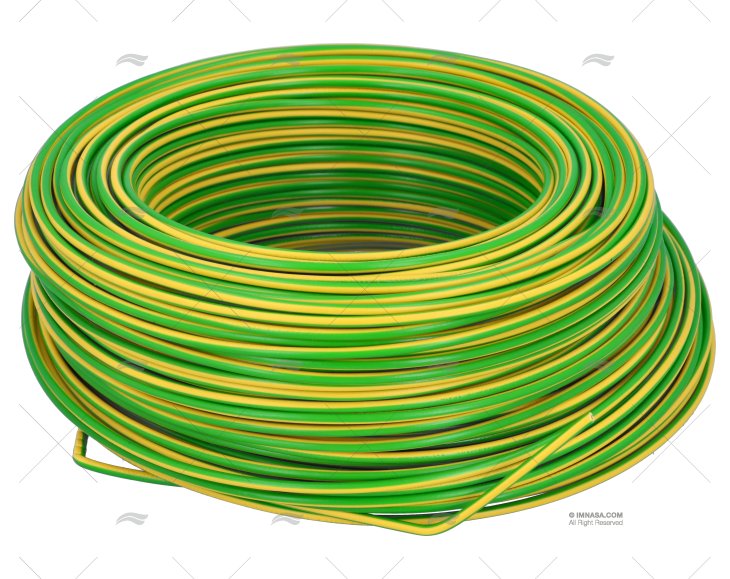 CABLE H05V/H07V 1.5 YELLOW-GREEN  100m