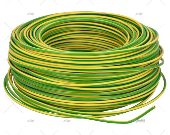 CABO H05V/H07V  2.5  AMARELO-VERDE 100m