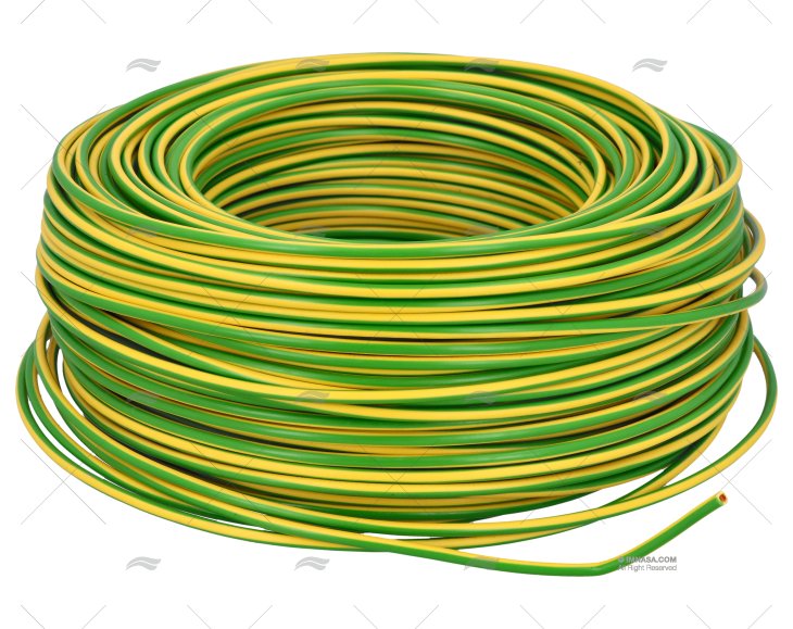 CAVO H05V/H07V  2.5  GIALLO-VERDE 100m
