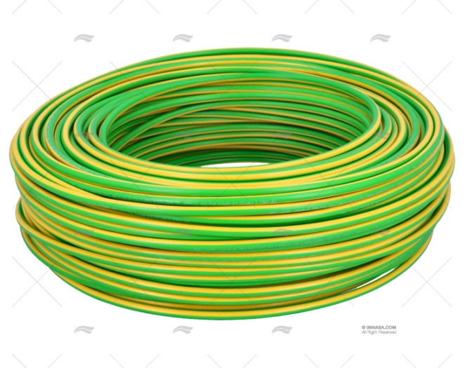 CAVO H05V/H07V 10    GIALLO-VERDE 100m