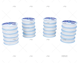 CAIXA BOBINA FIO DE COSTURA  30mx1,2mm 20U BRANCO LIROS