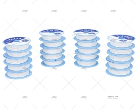 CAIXA BOB. FIO PARA AMARRAR 20mx1,5mm 20U BRANCO LIROS