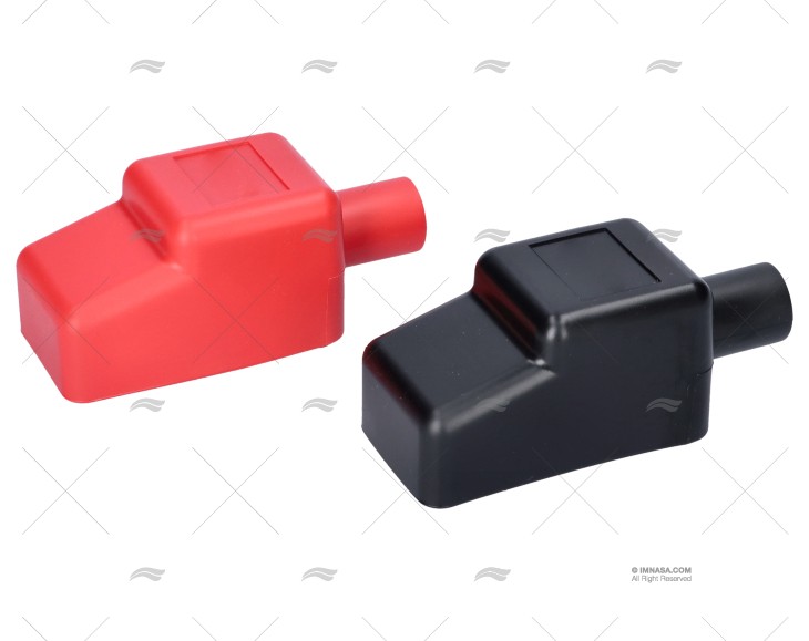 TAPA BORNES ROJO + NEGRO 5/8" (JUEGO)