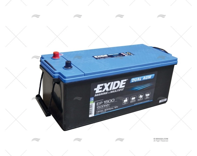 BATTERY EXIDE MARINE DUAL AGM 140A