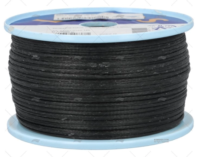 FILO DA CUCITO 1,5mm NERO 500m LIROS