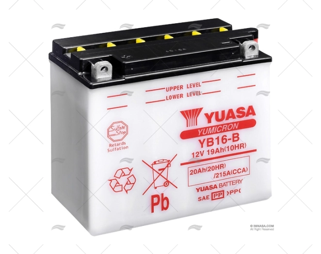 BATERIA  16A ARRANQUE EXIDE JETYB16-B YUASA