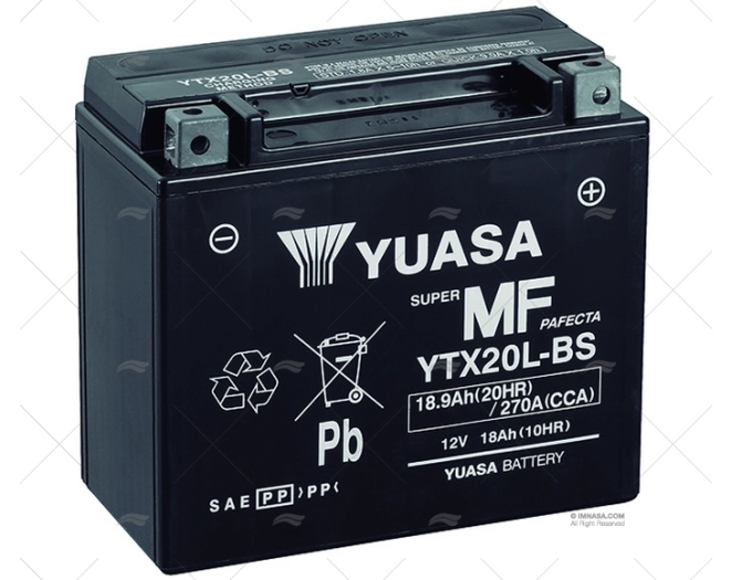 BATTERIA  18A AGM YTX20L-B YUASA