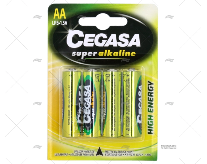 BATERIA AA 1,5v/4 PILAS 1,5V/4UNI.