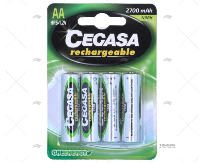BATTERIE RECHARG AA 1,5 /4UNI. BATTERIE RECHARG AA 1,5 /4UNI.