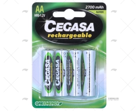 BATTERY AA HR6 1,5V RECHARGABLE 4 UNITS