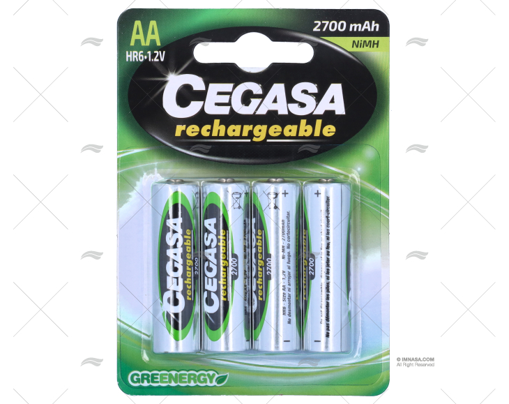 BATERIA PILA AA     1,5v/4Ud. RECARGABLE