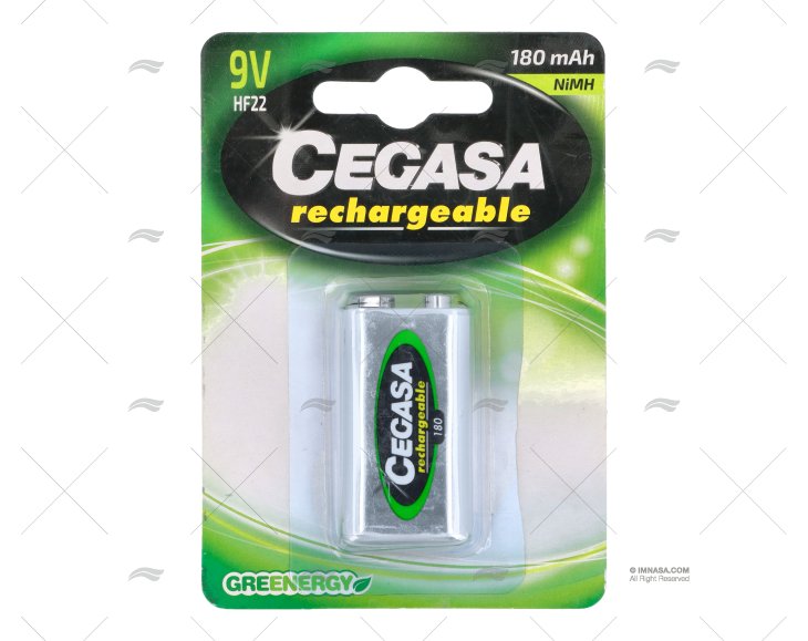 BATTERIA PILA MF2    9,0v/1Ud. RICARICABILE