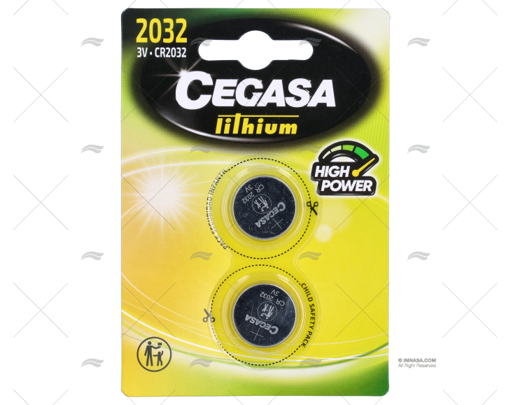 BATERIA PILHA CR2032 3,0v/2Un.