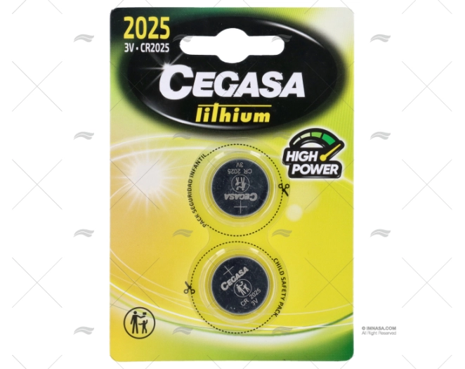 BATERIA PILHA CR2025 3,0v/2Un.