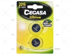 BATERIA PILHA CR2016 3,0v/2Ud.