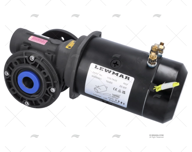 MOTOR MOLINETE  12V 1000W CPX3 REDUTOR LEWMAR