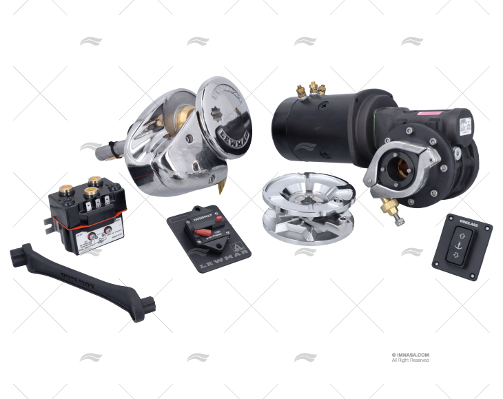 KIT MOLINETE V3 12V 1000W S/SINO 8mm LEWMAR
