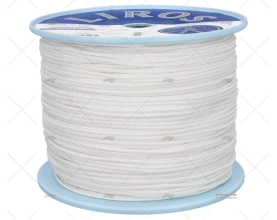 CIMA TRECCIATA POLIESTERE 04mm BIANCO 500m LIROS